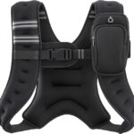 ZELUS Weighted Vest, 6lb/8lb/12lb/16lb/20lb/25lb/30lb Weight Vest with Reflective Stripe for Workout, Strength Training, Running, Fitness, Muscle Building, Weight Loss, Weightlifting